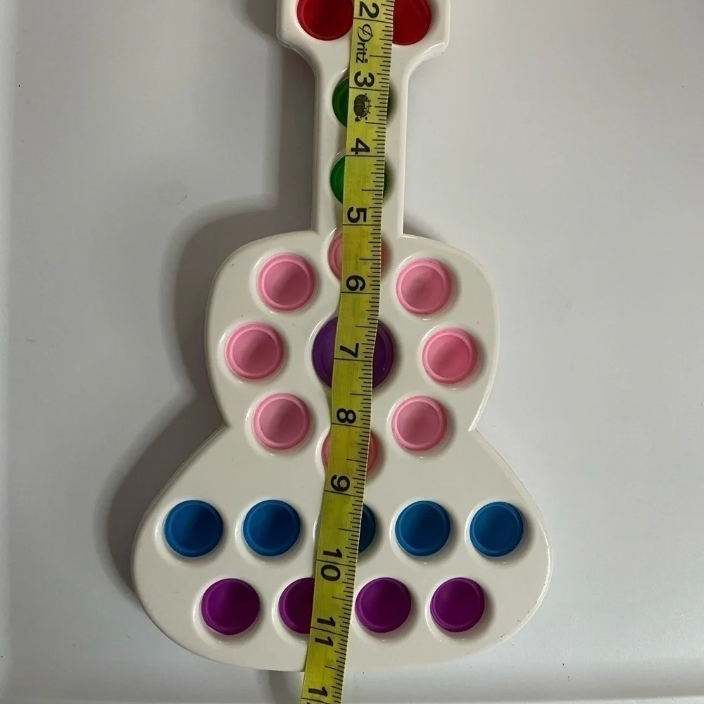 pop it Guitar shape hard case fidget spinner toy